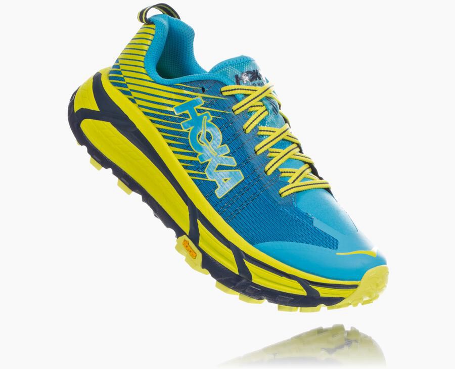 Hoka One One Spor Ayakkabı Erkek Mavi/Yeşil - Evo Mafate 2 - AC5601748